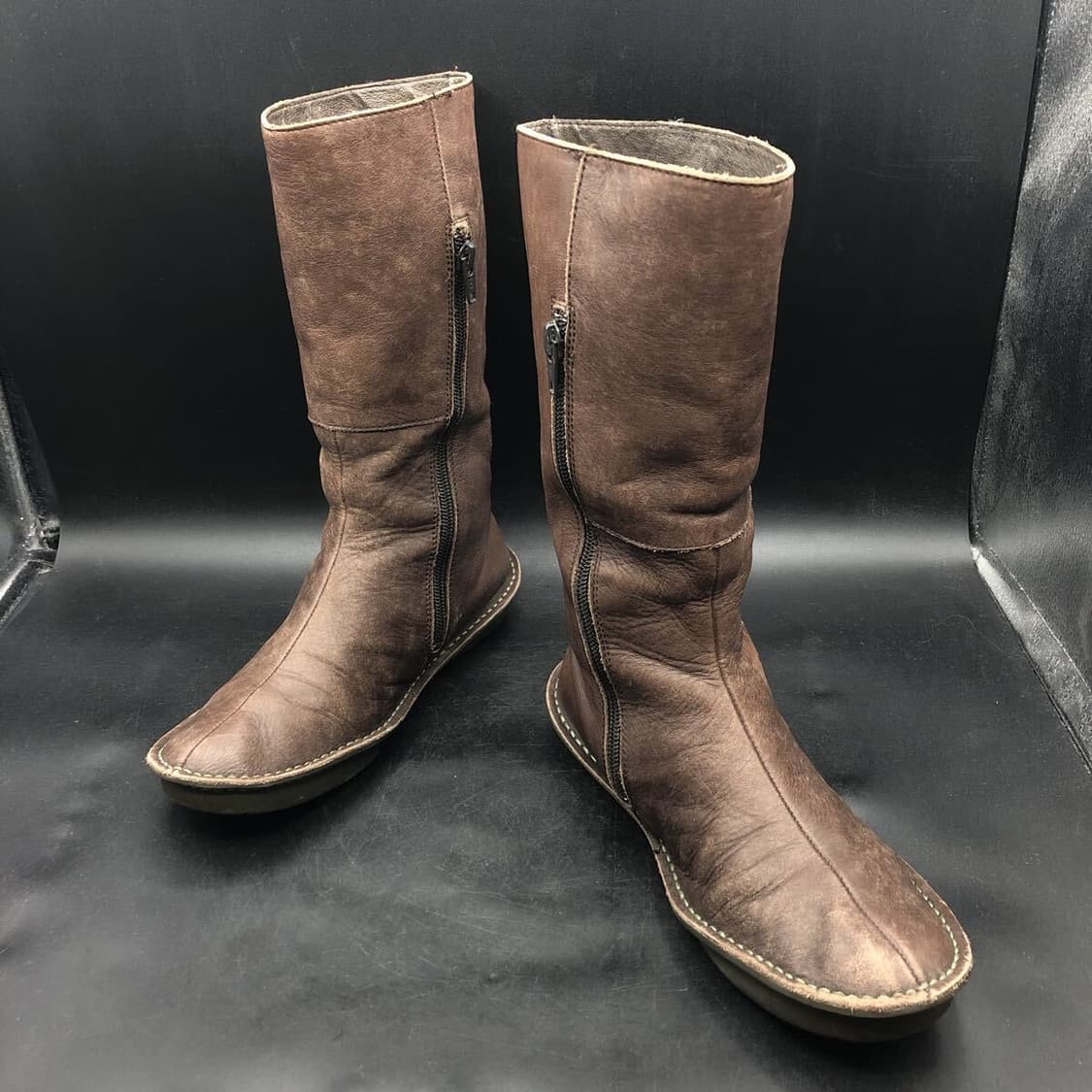 캠퍼 camper 빈티지 브라운 레더 부츠 (꼼데가르송 부츠) 상품이미지3