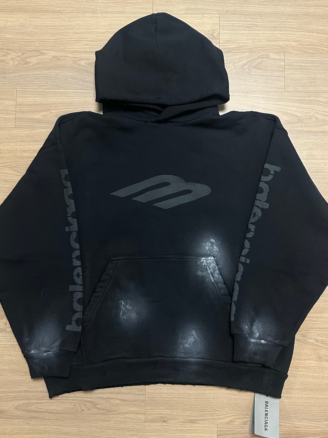 (새상품) 발렌시아가 3B 스텐실 후드 급처 상품이미지1