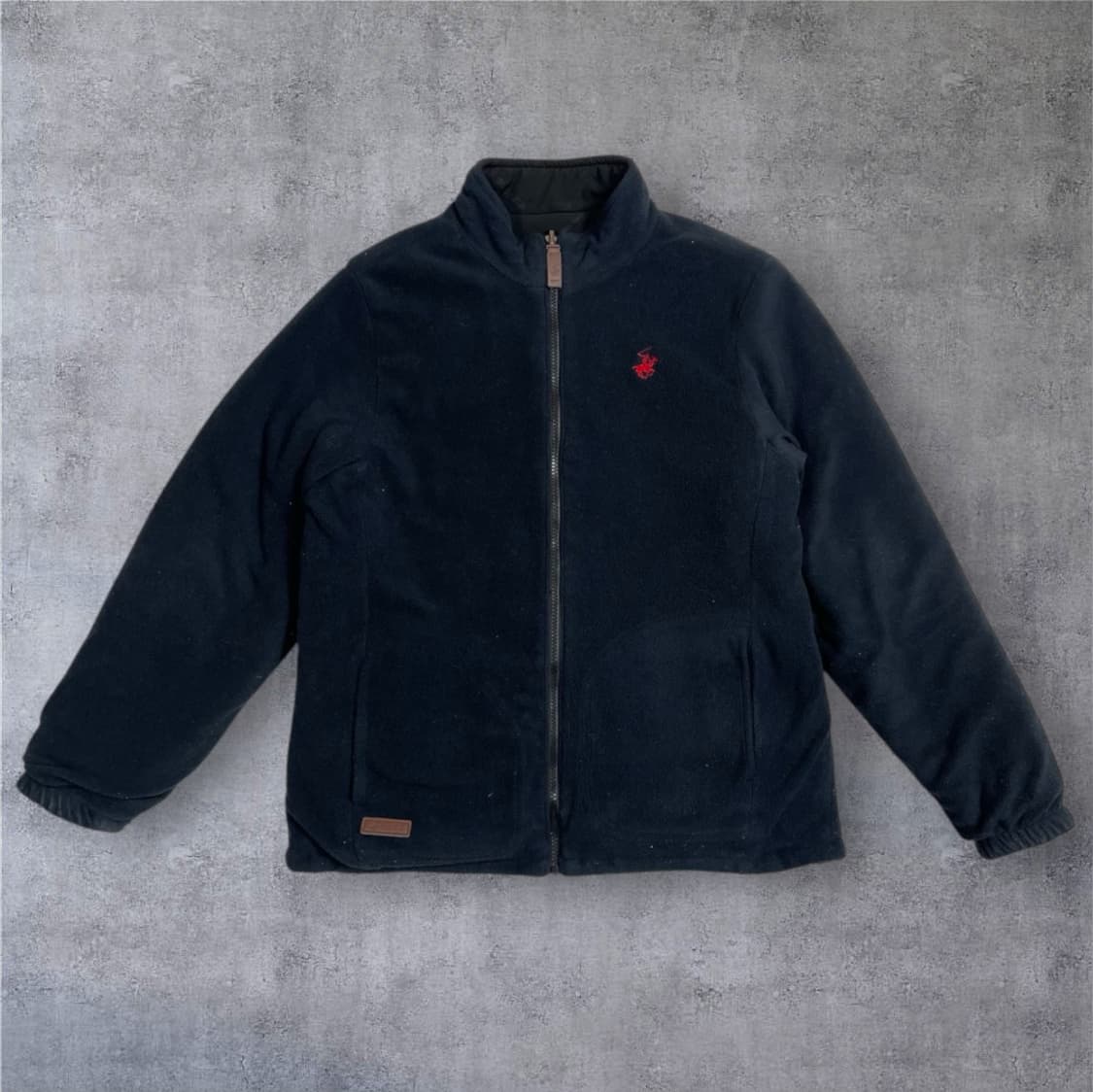 비버리힐스 폴로클럽 리버시블 양면 퀄팅 플리스 자켓 100 상품이미지5