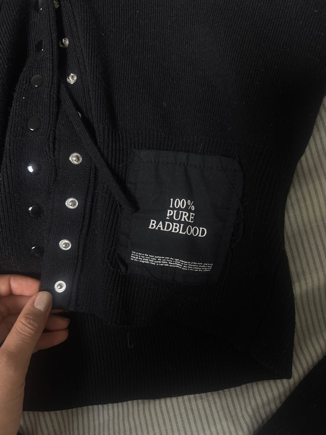배드블러드 버튼업 후드 가디건 S 상품이미지2