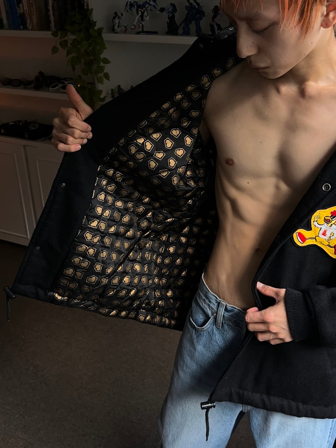 Super Lovers 빅 패치 바시티 자켓 상품이미지4