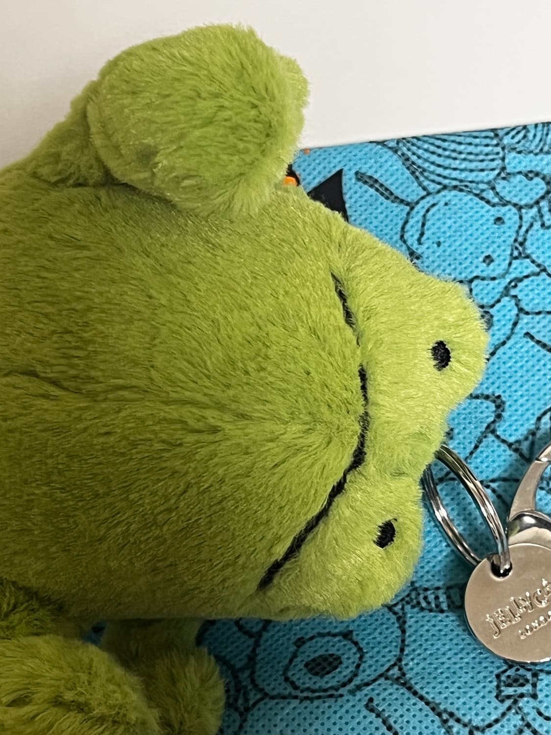 젤리캣 개구리 키링 리키 레인 프로그 백 참 그린 jellycat 상품이미지2