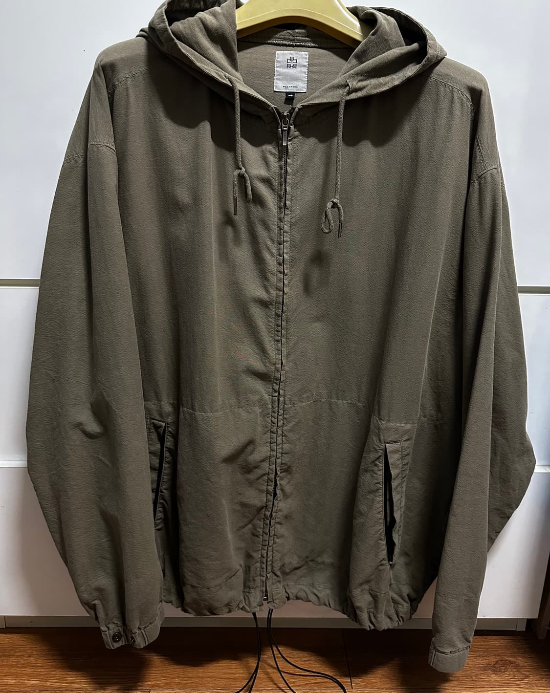 폴리테루 집후디 카키베이지 4사이즈 상품이미지1