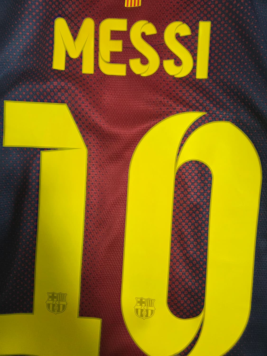 바르셀로나 12 13 메시 유니폼 긴팔 해외S 올오피셜 마킹 상품이미지7