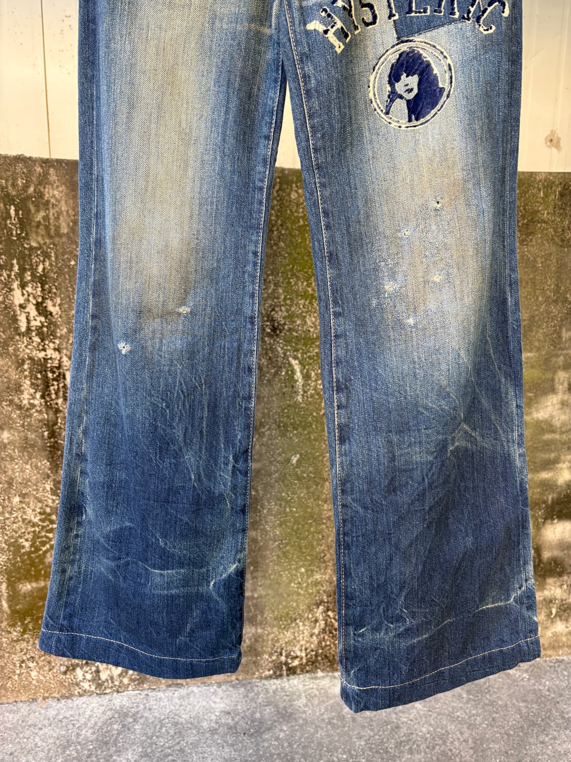 히스테릭 글래머 데님 부츠컷 팬츠 상품이미지5