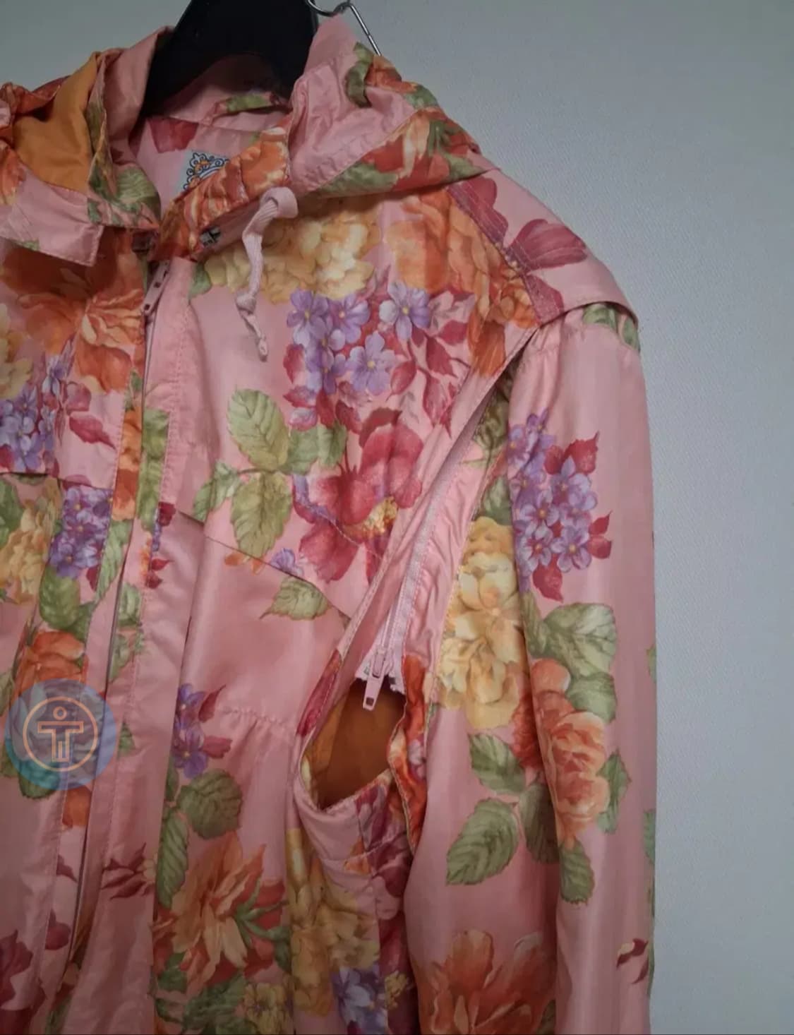 가격변동×(정품)오일릴리 플라워 패턴 후드 자켓&후드베스트 상품이미지7