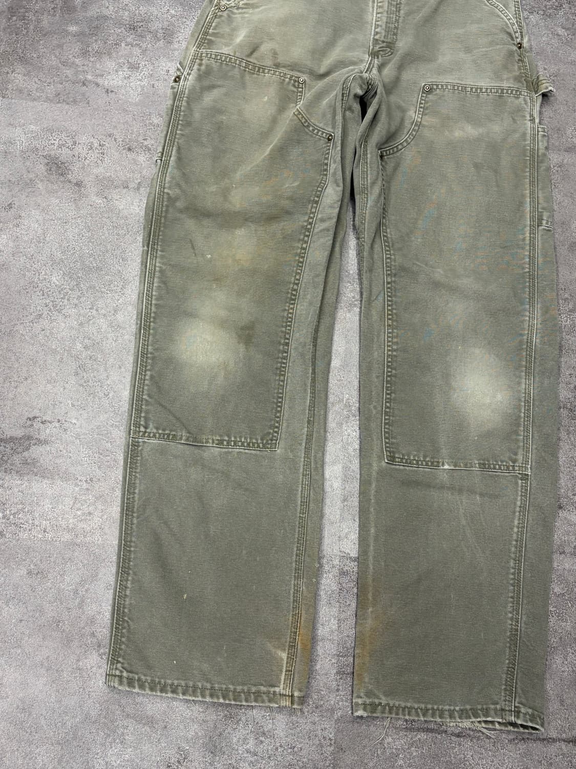 00s 칼하트 더블니 mos 모스그린 카펜터 팬츠 상품이미지2