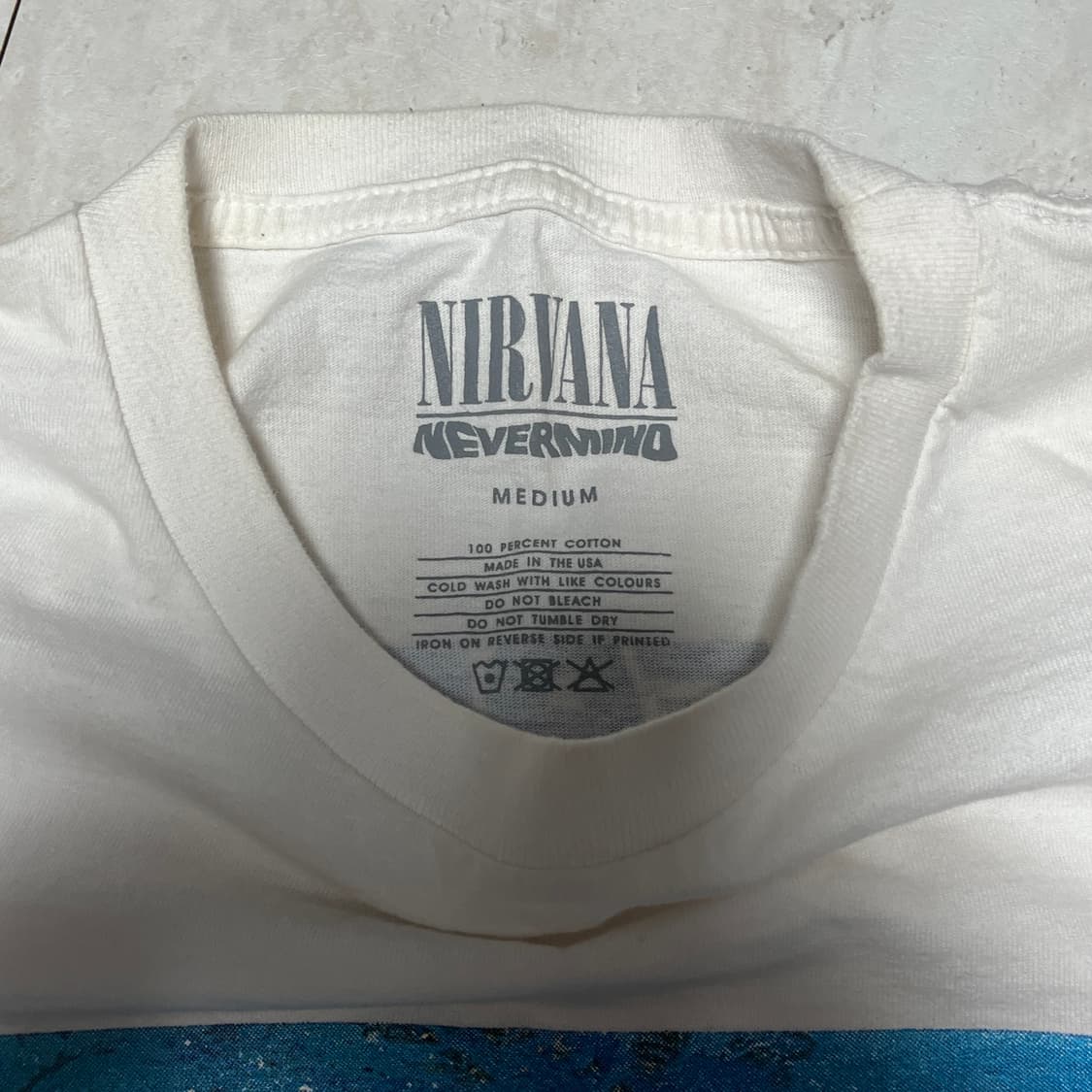 90s 너바나 네버마인드 USA 밴드티 반팖 M 상품이미지2