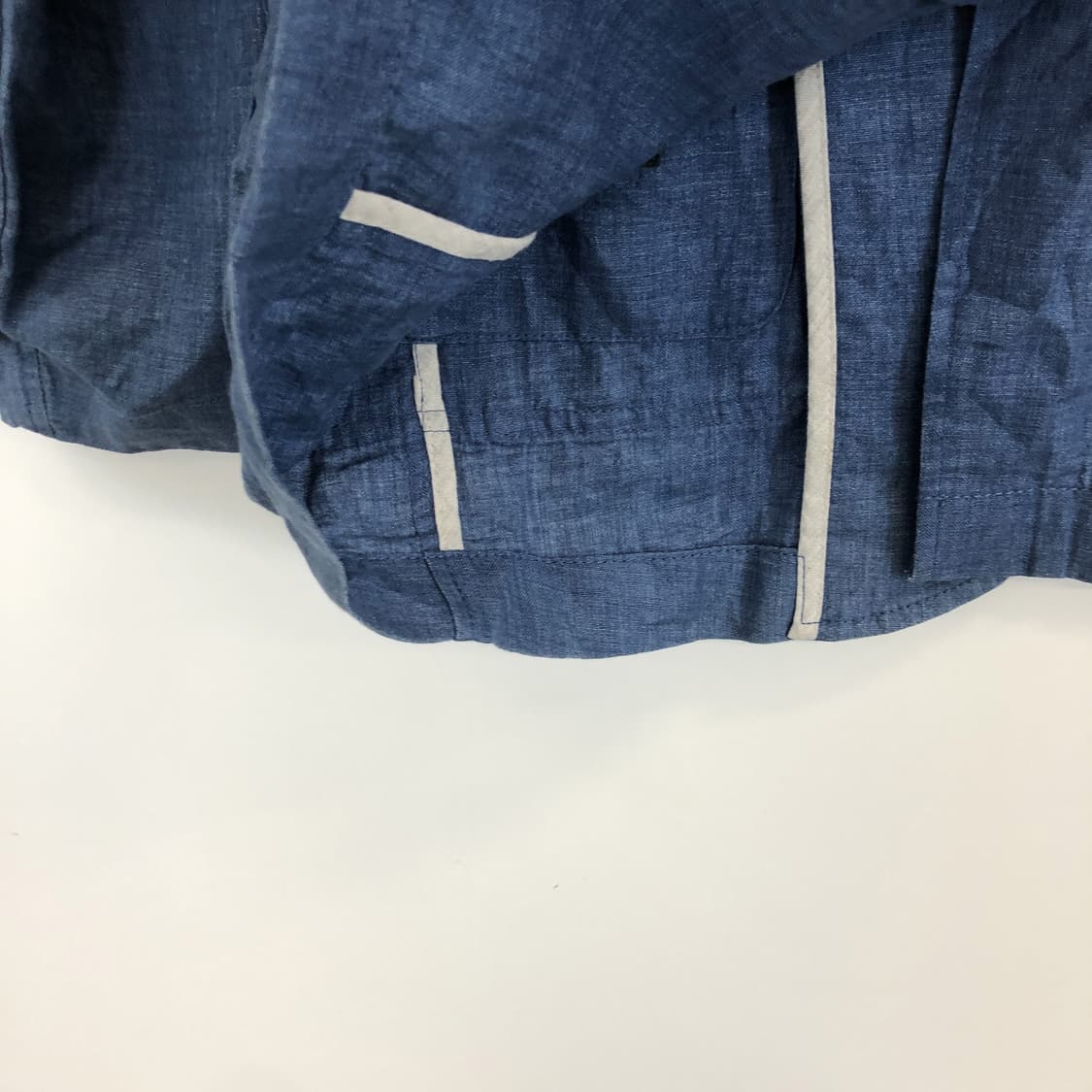 헨리코튼 블루 린넨 100% 자켓 100 상품이미지4