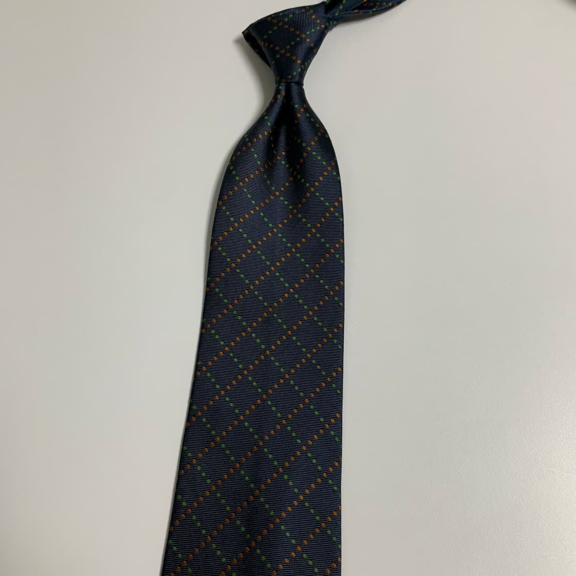 입생로랑(YSL) 체크디자인 명품 100실크 정장넥타이 A+등급 상품이미지8