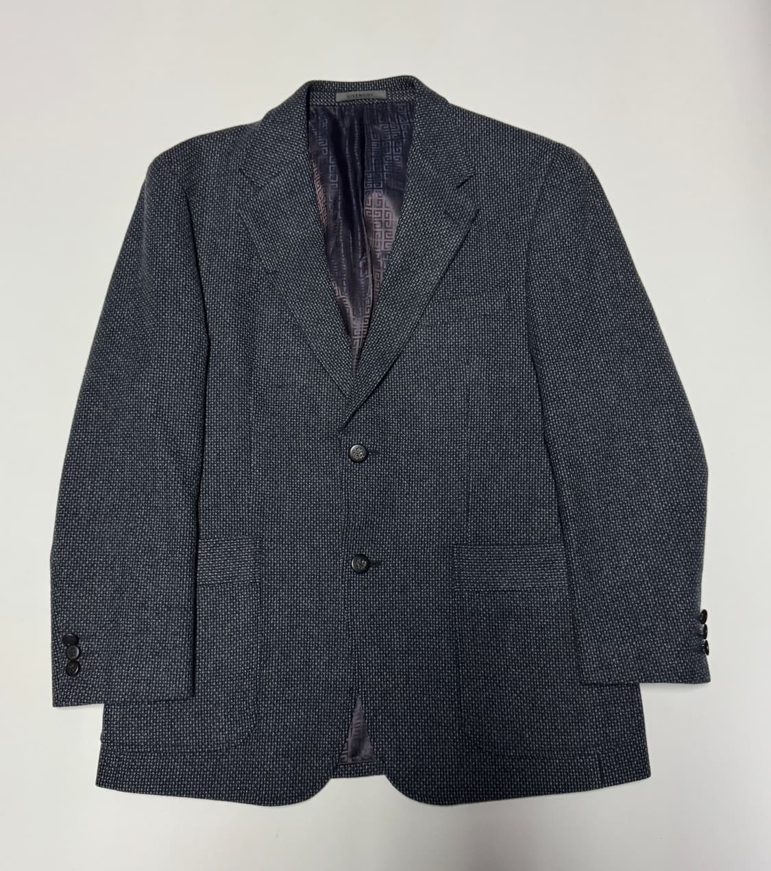 정품 지방시 캐시미어 혼용 헤링본 정장 울 자켓 M 상품이미지1