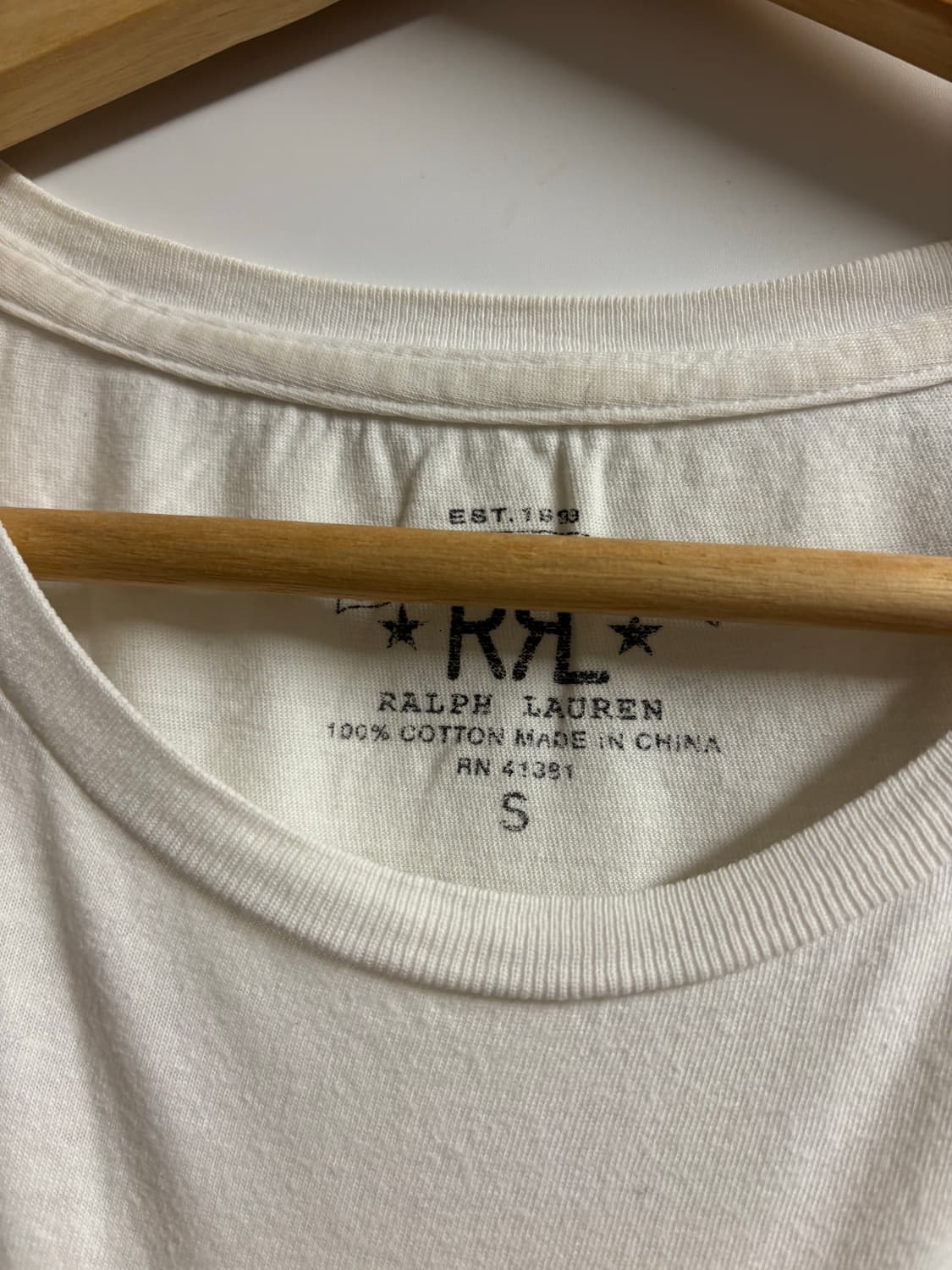 [S]RRL 코튼 저지 크루넥 티셔츠 화이트 상품이미지4