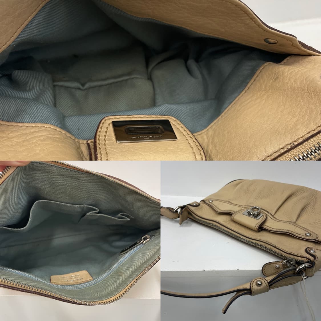 페라가모 미니 실버 간치니 베이지 숄더백 가방 상품이미지10