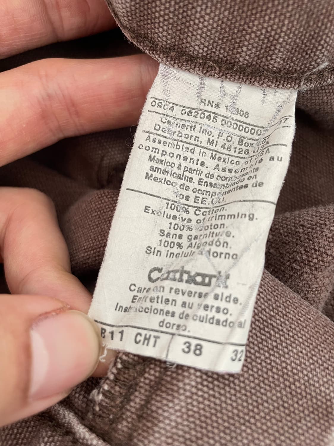 Carhartt B11 CHT 칼하트 카펜터 싱글니 팬츠 상품이미지7