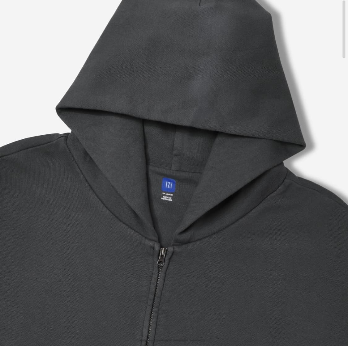 이지 YZY 후드 집업 다크그레이 상품이미지2