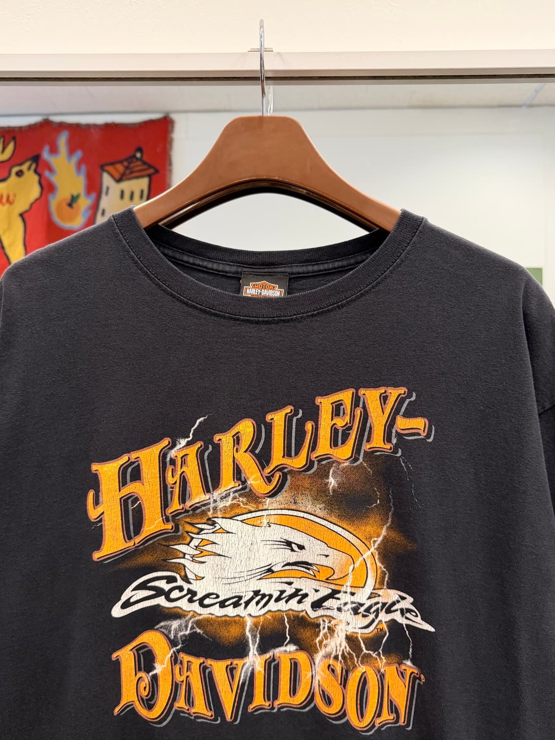 00s Harley-Davidson 할리데이비슨 썬더 페이딩 반팔 티셔츠 상품이미지3