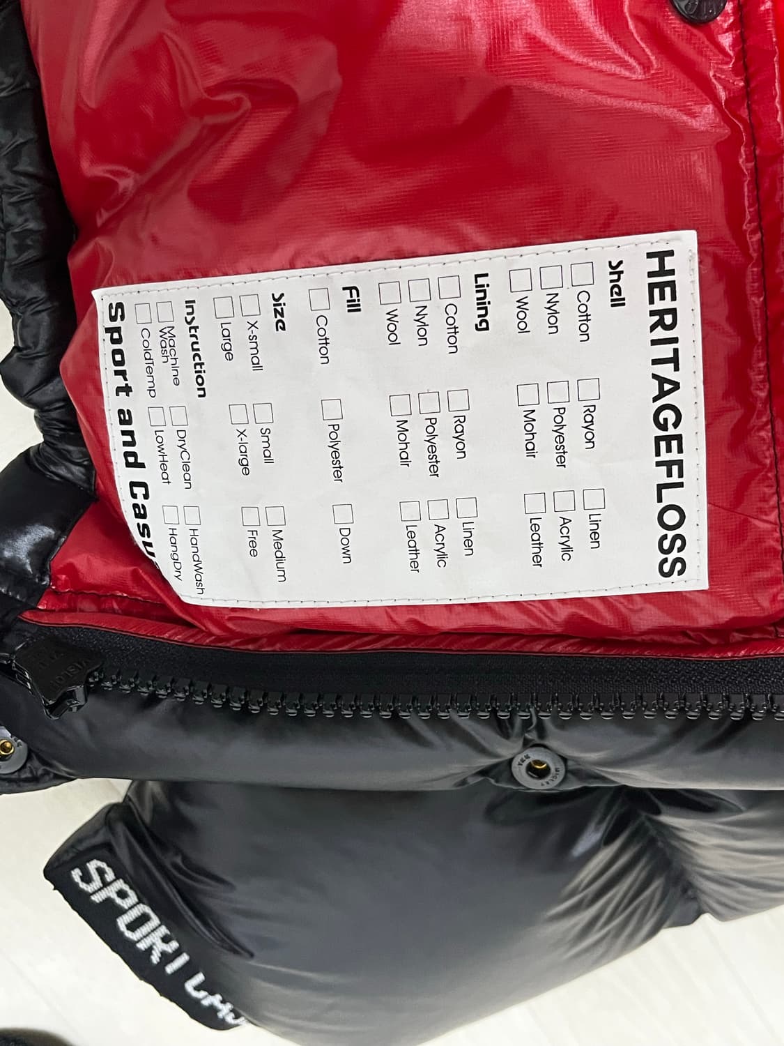 21fw 헤리티지플로스 패딩 상품이미지5