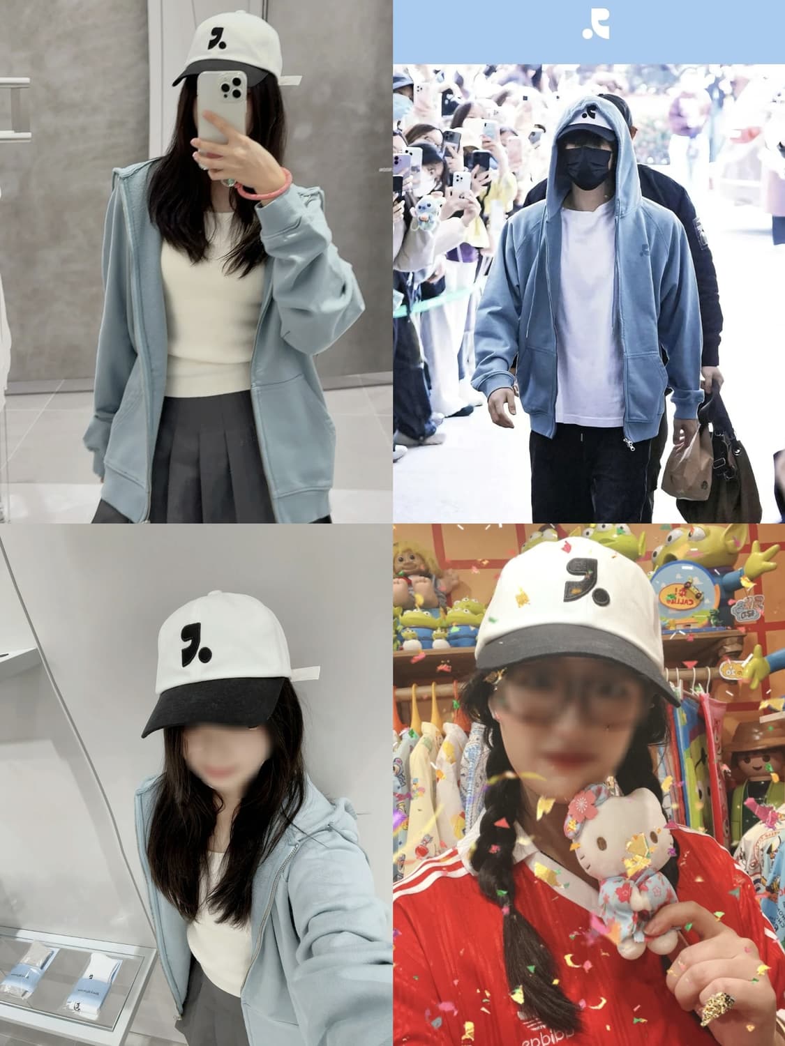 화이트 블랙 레스트앤레크레이션 볼캡 모자 상품이미지2