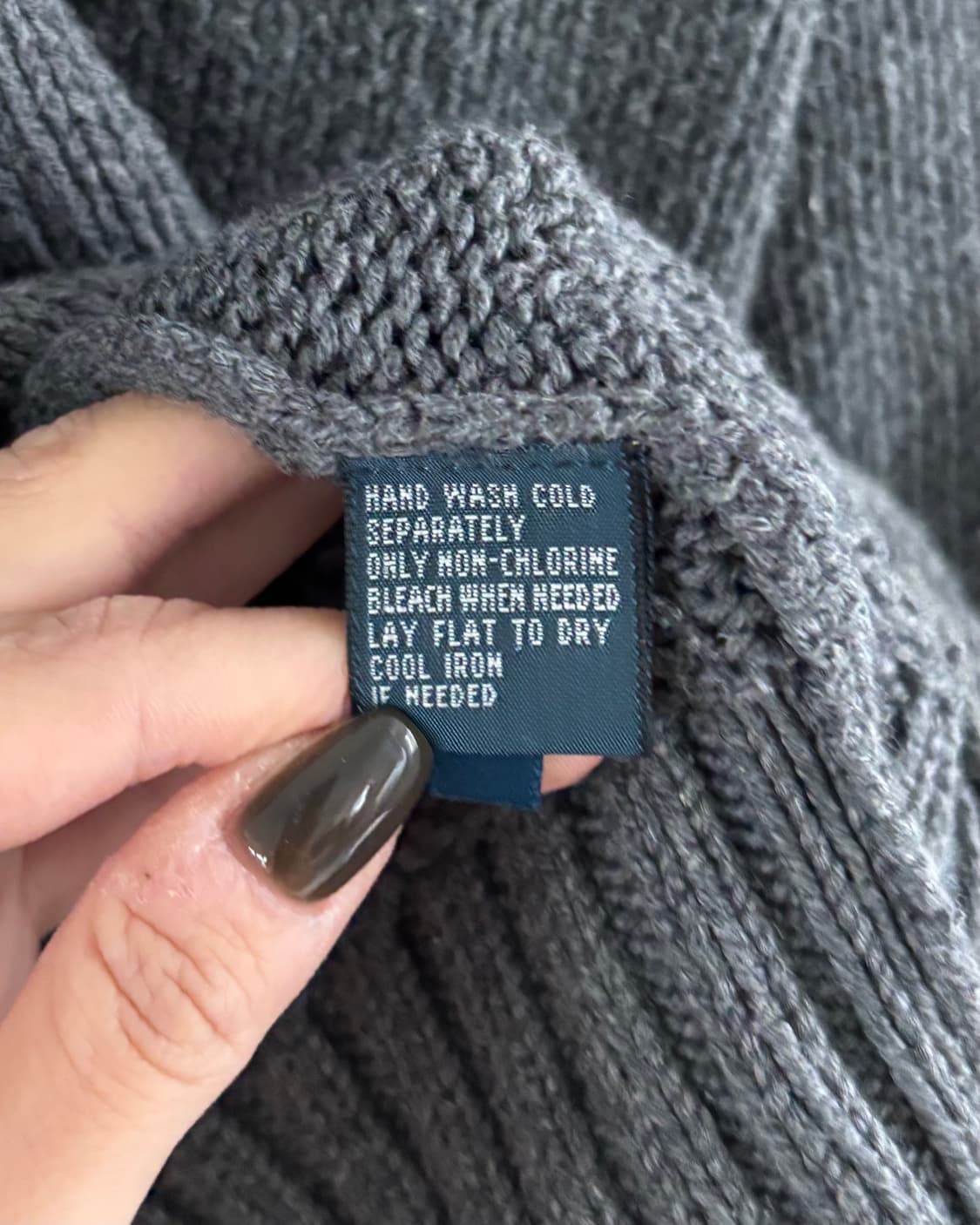 Polo 폴로 랄프로렌 딥그레이컬러 코튼 하프집업 니트 상품이미지9