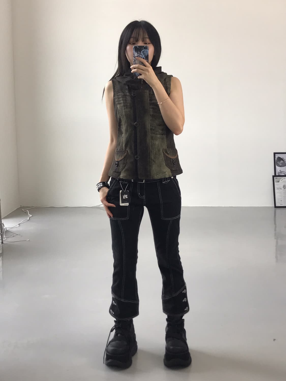 Vivien Nylon Graphic Vests 상품이미지2