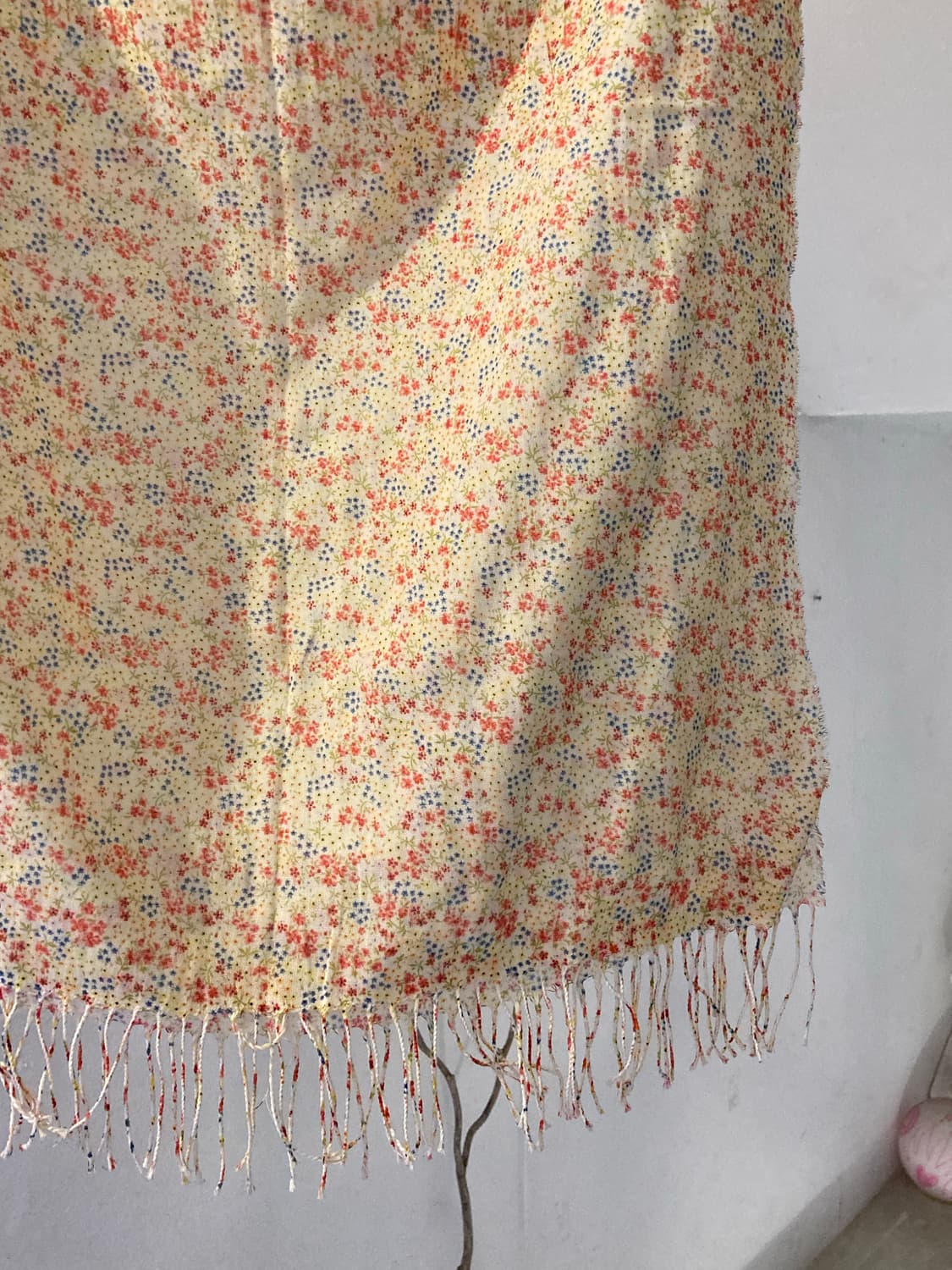 빈티지 플라워패턴 버터 패브릭 상품이미지3