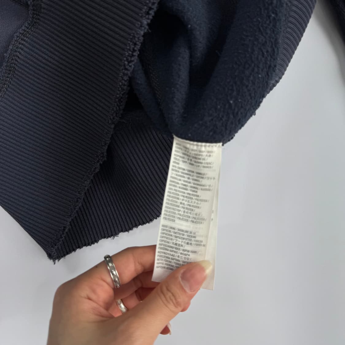 Abercrombie 아베크롬비 그런지 로고 네이비 후드집업  상품이미지6