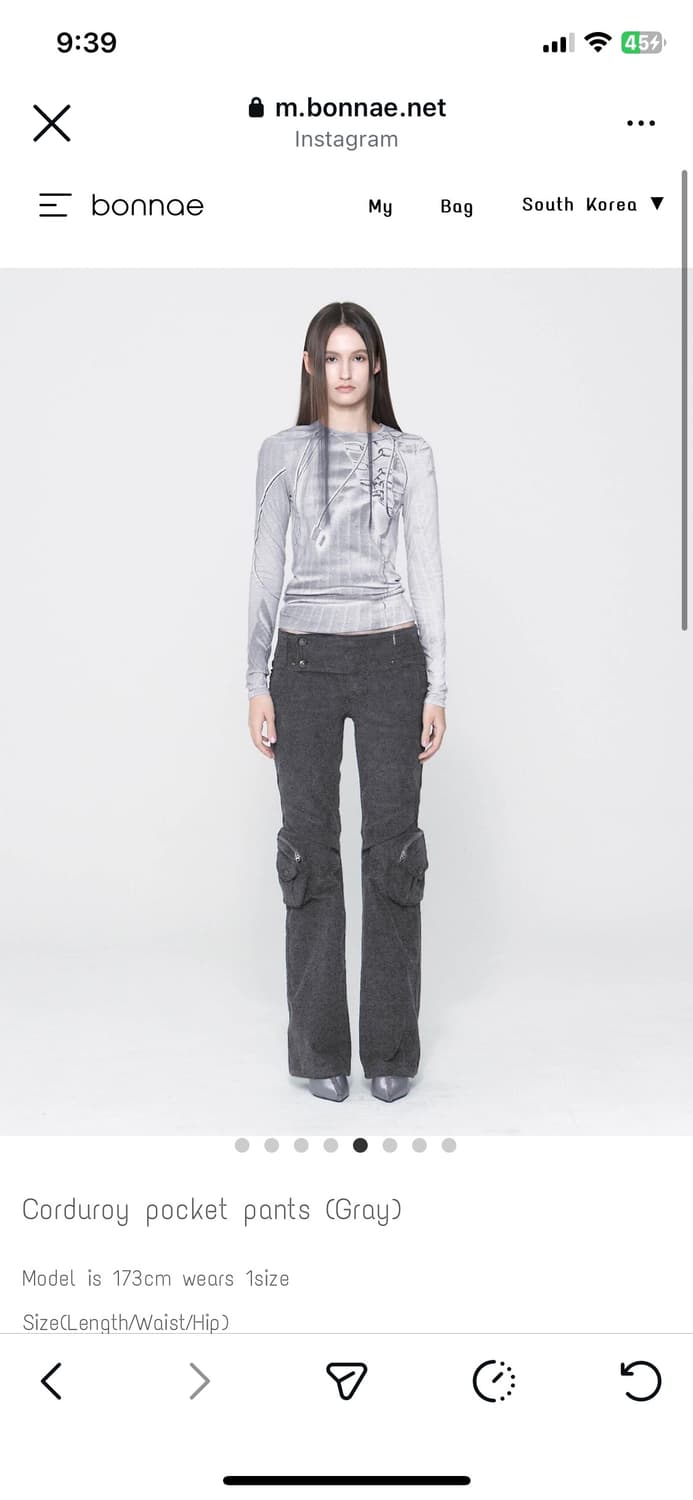 Bonnae 본네 Corduroy pocket pants 코듀로이 팬츠 상품이미지2