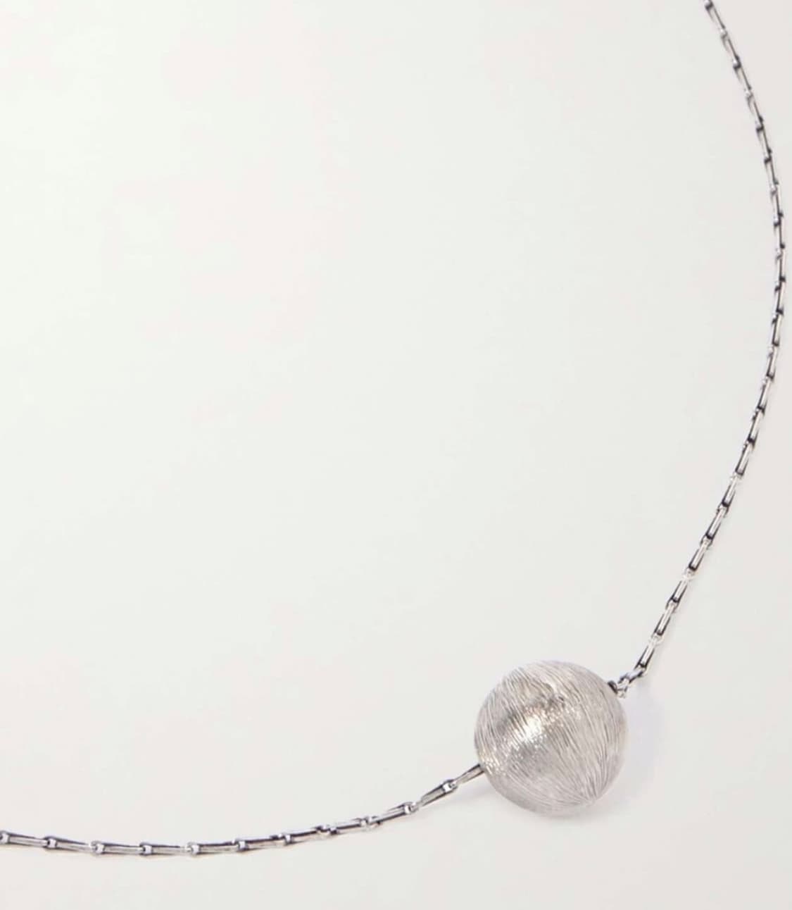 생로랑 실버 볼 목걸이 상품이미지2