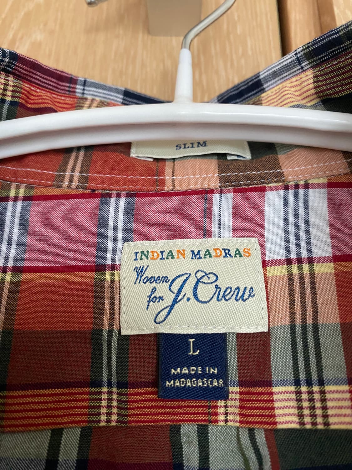 제이크루 마드라스 셔츠 상품이미지3