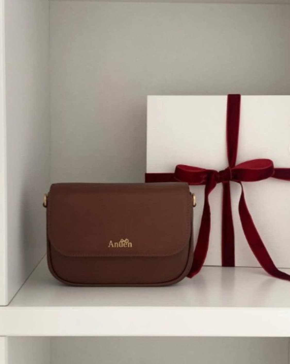 브라운 크로스백(이태리 천연 소가죽) 상품이미지8