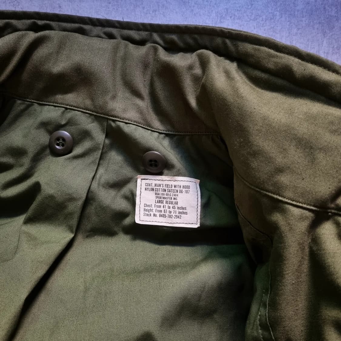 60s 2nd M-65 Field Jkt L-R [Dead Stock] 상품이미지9