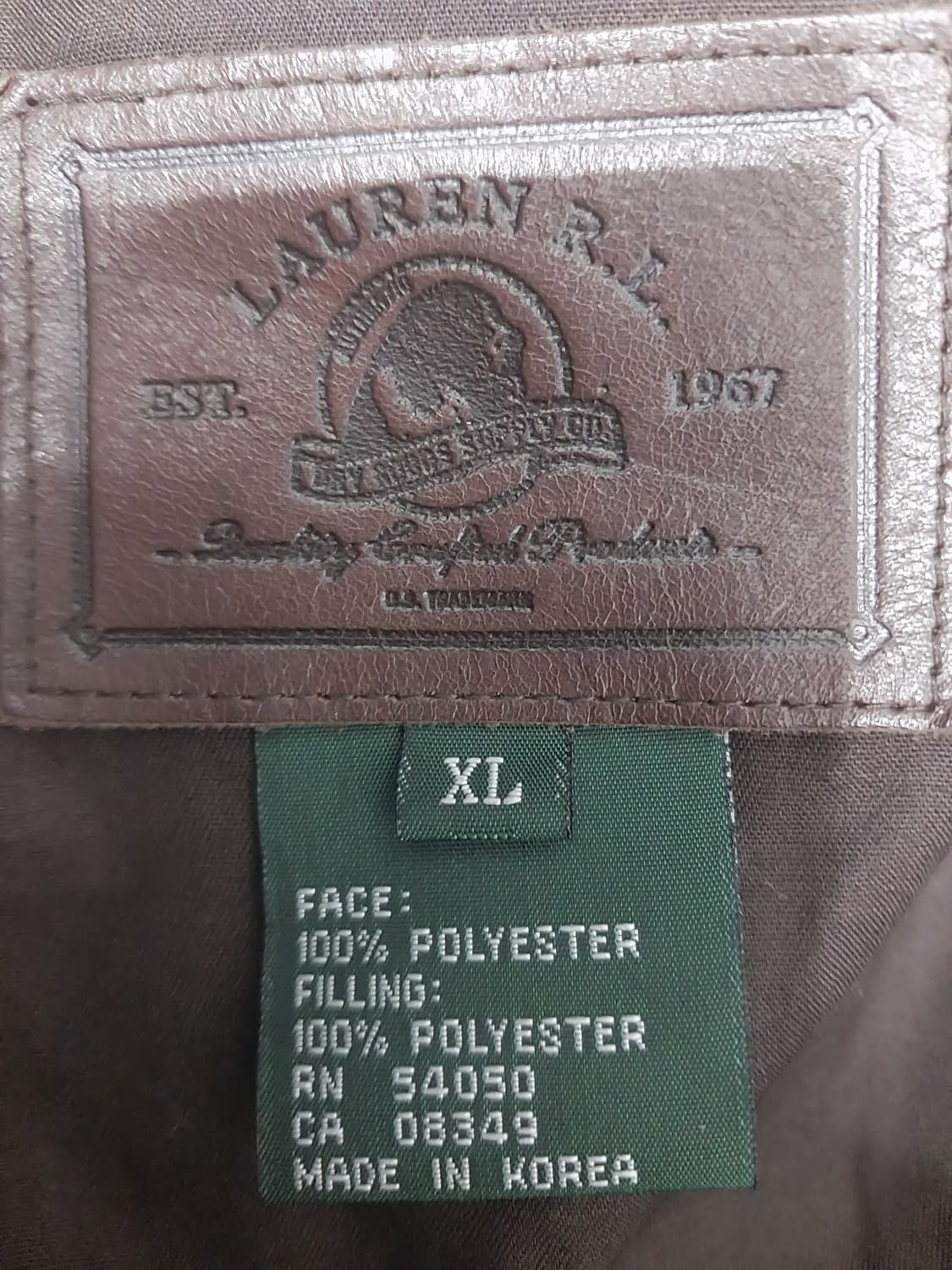 폴로랄프로렌 스웨이드 퀼팅자켓 XL (남성105  여성88까지) 상품이미지5