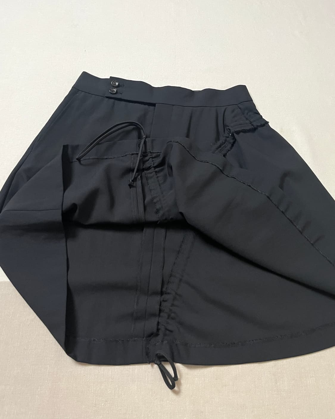 꼼데가르송 비대칭 셔링 스커트 comme des garcons 치마 상품이미지8