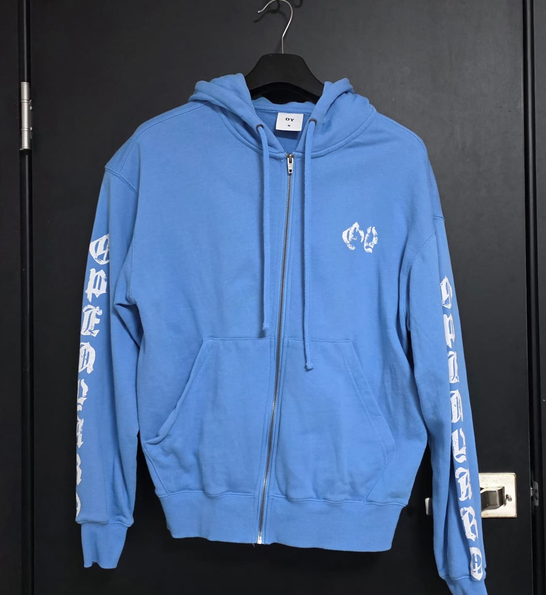 OY Gothic cross 후드집업 라이트 블루 M 상품이미지4