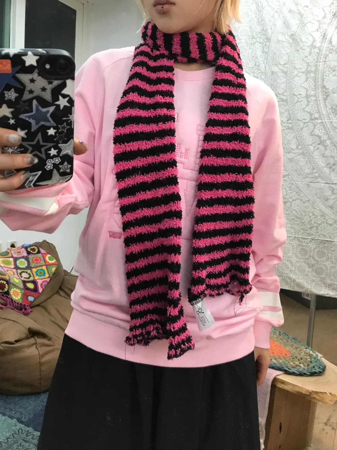 빈티지 스트라이프 머플러 목도리  상품이미지1