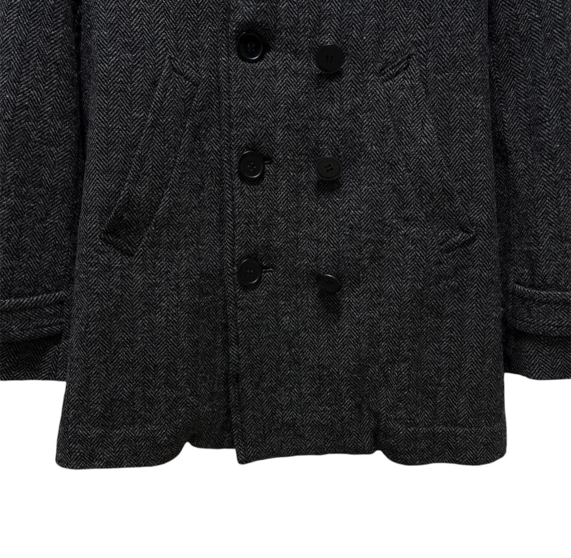 [M] 꼼데가르송 옴므 듀스 해링본 울 피코트 상품이미지3