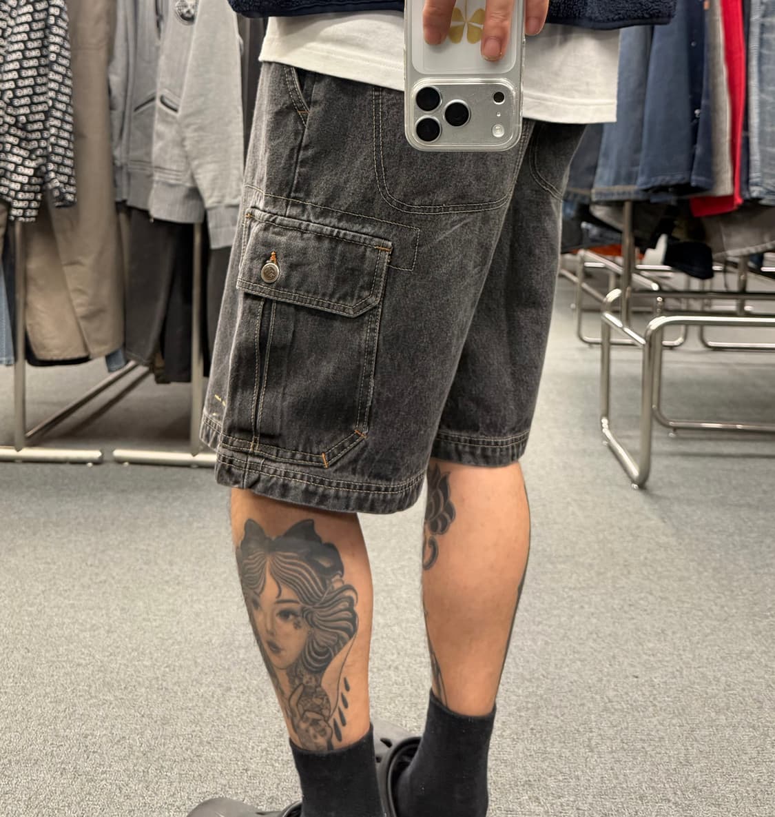 32)Mecca 빈티지 버뮤다 데님팬츠(지퍼) 상품이미지2