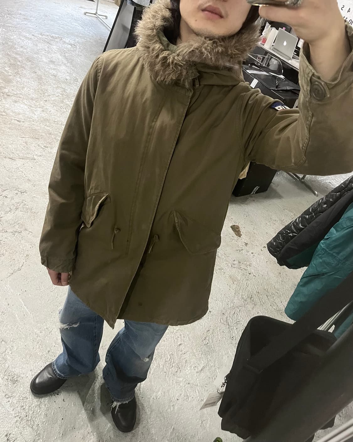 00s Hysteric Glamour military moz coat 상품이미지4