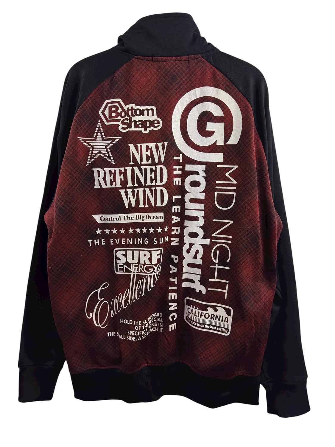 JPN Y2K 체크 레터링 프린팅 져지1233 상품이미지2