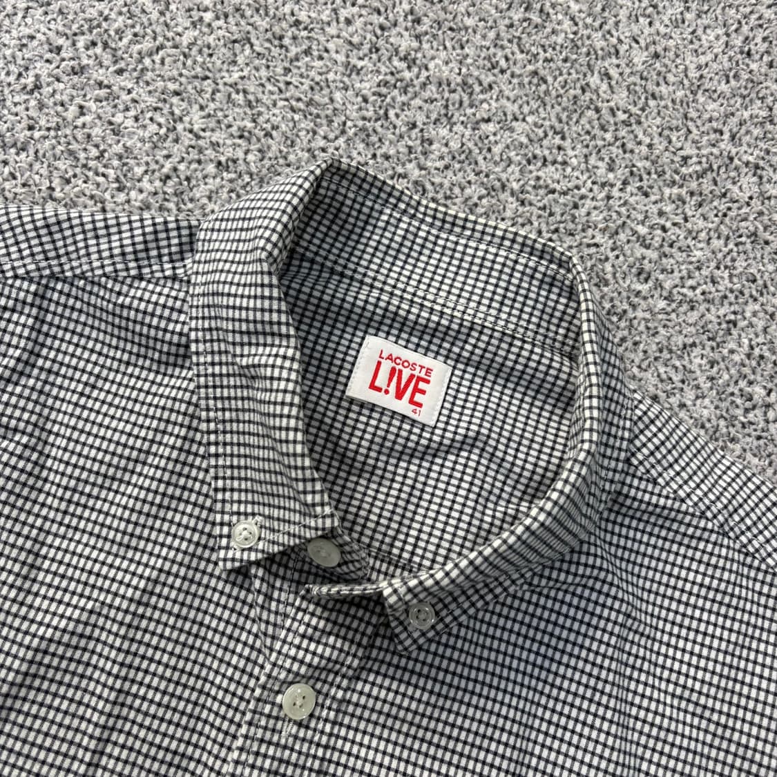 41 라코스테 남성 체크 셔츠 남방 0401J 상품이미지2