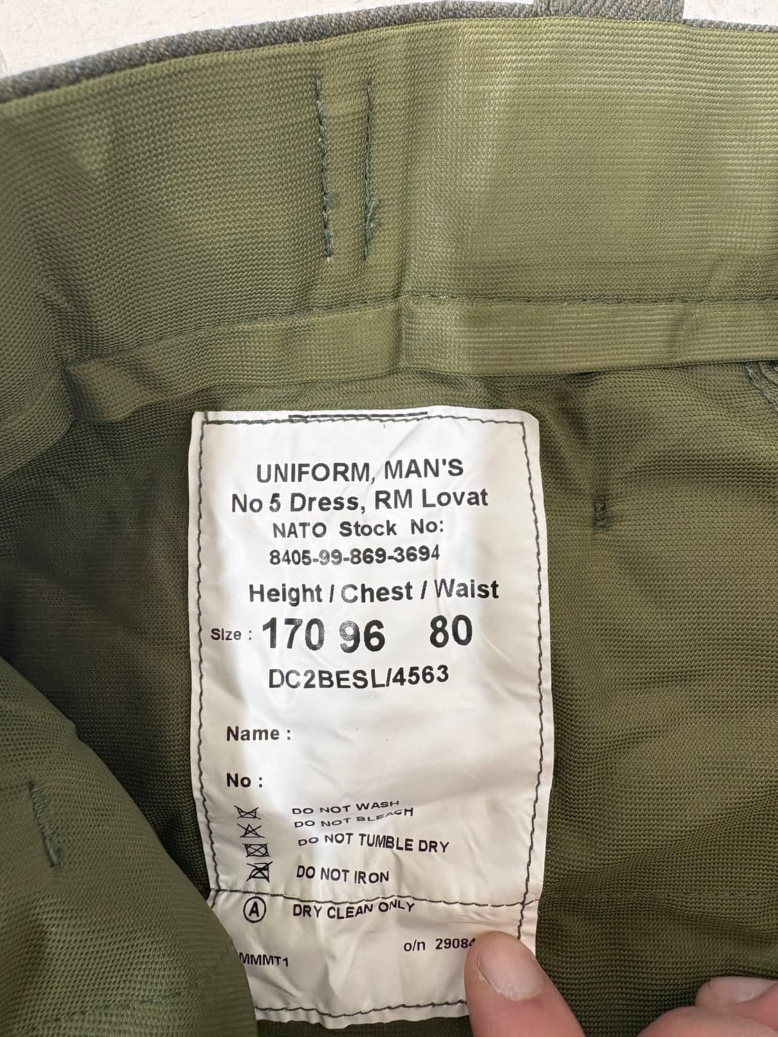 Royal British Navy No.5 Dress Pant.  상품이미지5