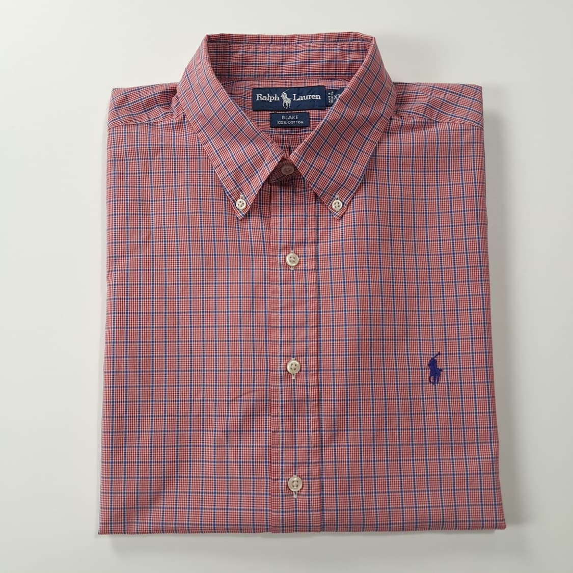 CK320 XL 폴로 90s 레드 마이크로태터솔 체크 반팔 셔츠 남방 상품이미지7