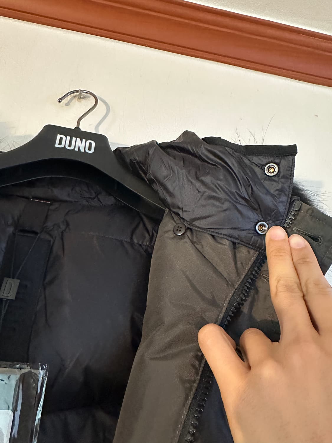 (새상품)이태리 두노 DUNO 라쿤퍼 다운 프리미엄 패딩 상품이미지7