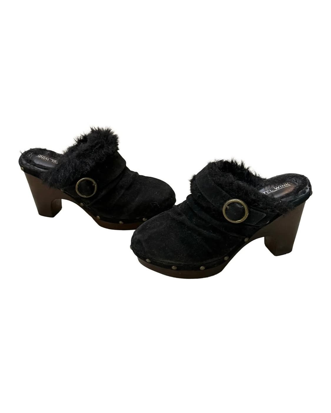 빈티지 Y2k 퍼 트리밍 클로브 상품이미지2