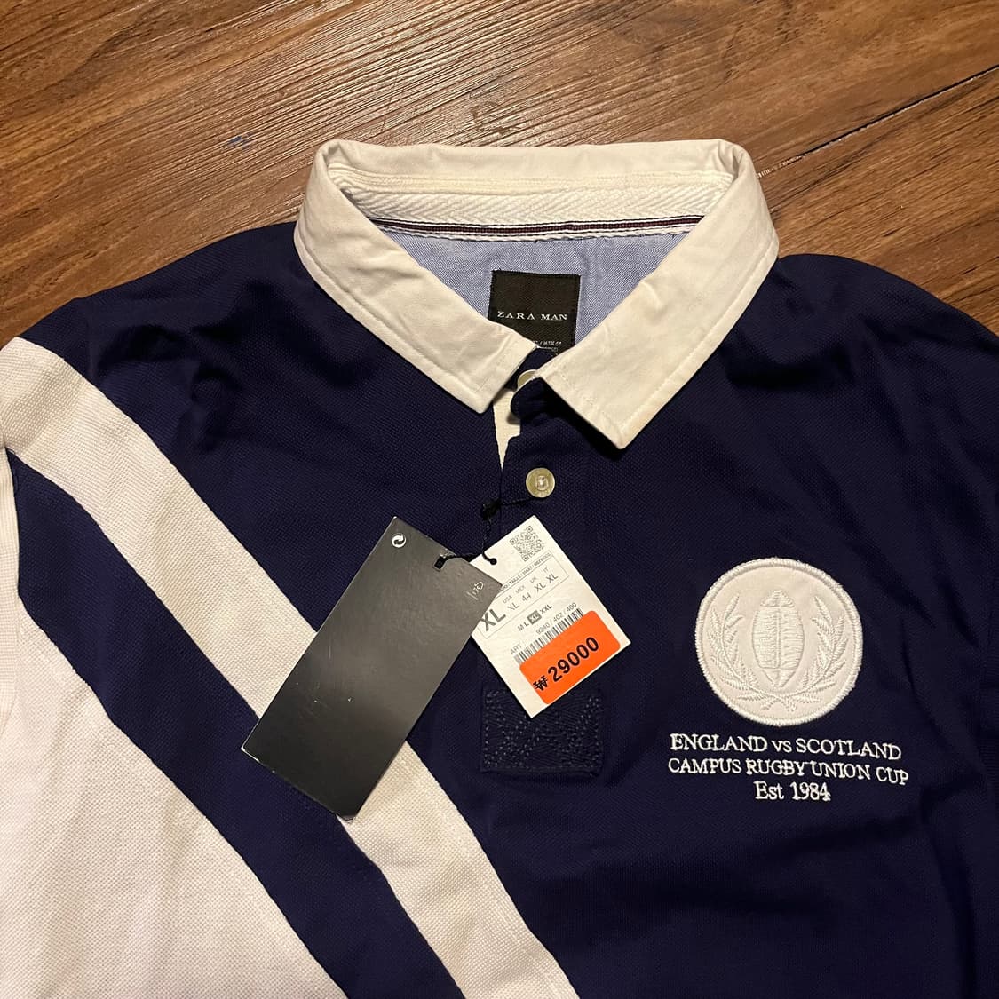 (새상품) 자라 맨 잉글랜드 vs 스코틀랜드 럭비 유니온 컵 1984 상품이미지4