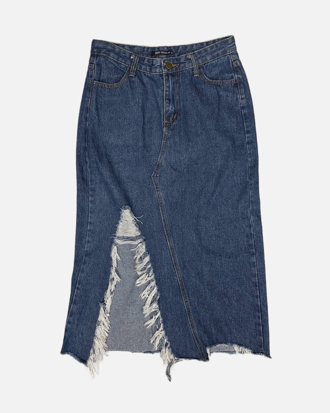 damaged slit denim skirt 상품이미지1