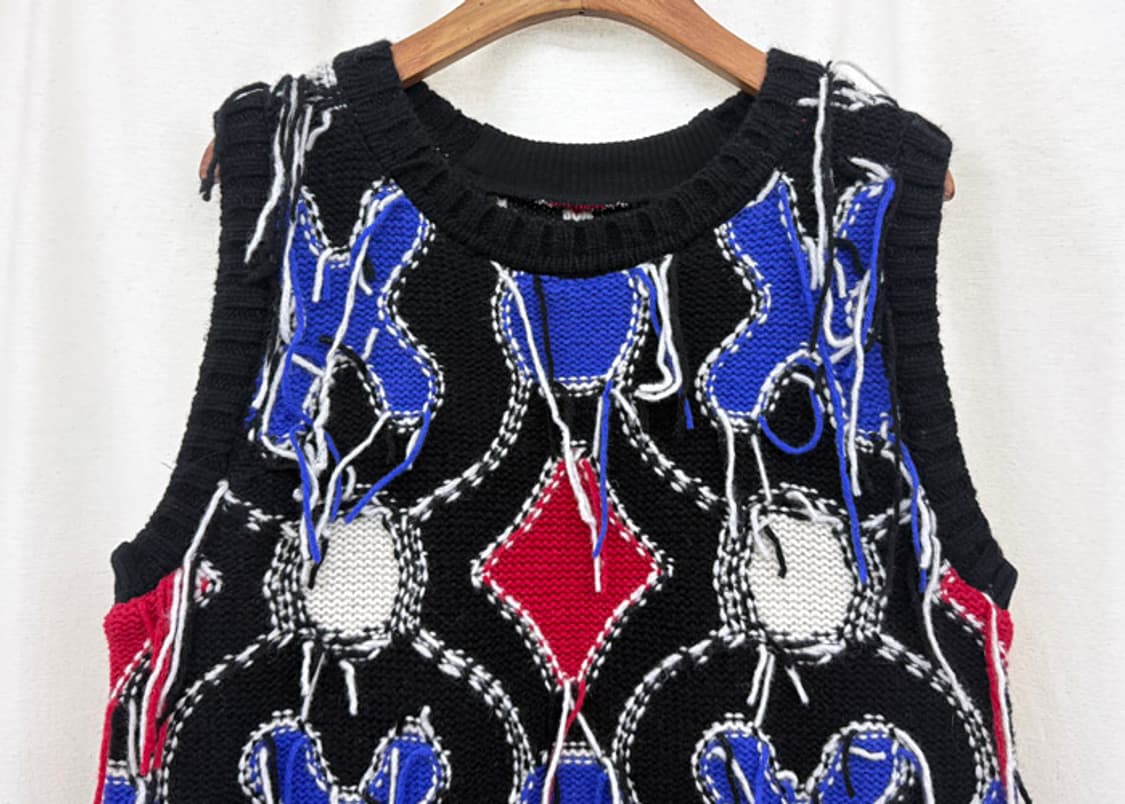 찰스 제프리 러버보이 프레이드 니트 베스트 상품이미지3