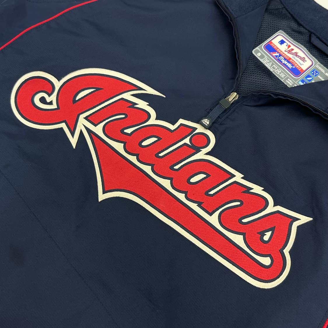 Majestic Cleveland Indians Half-Zip 상품이미지5