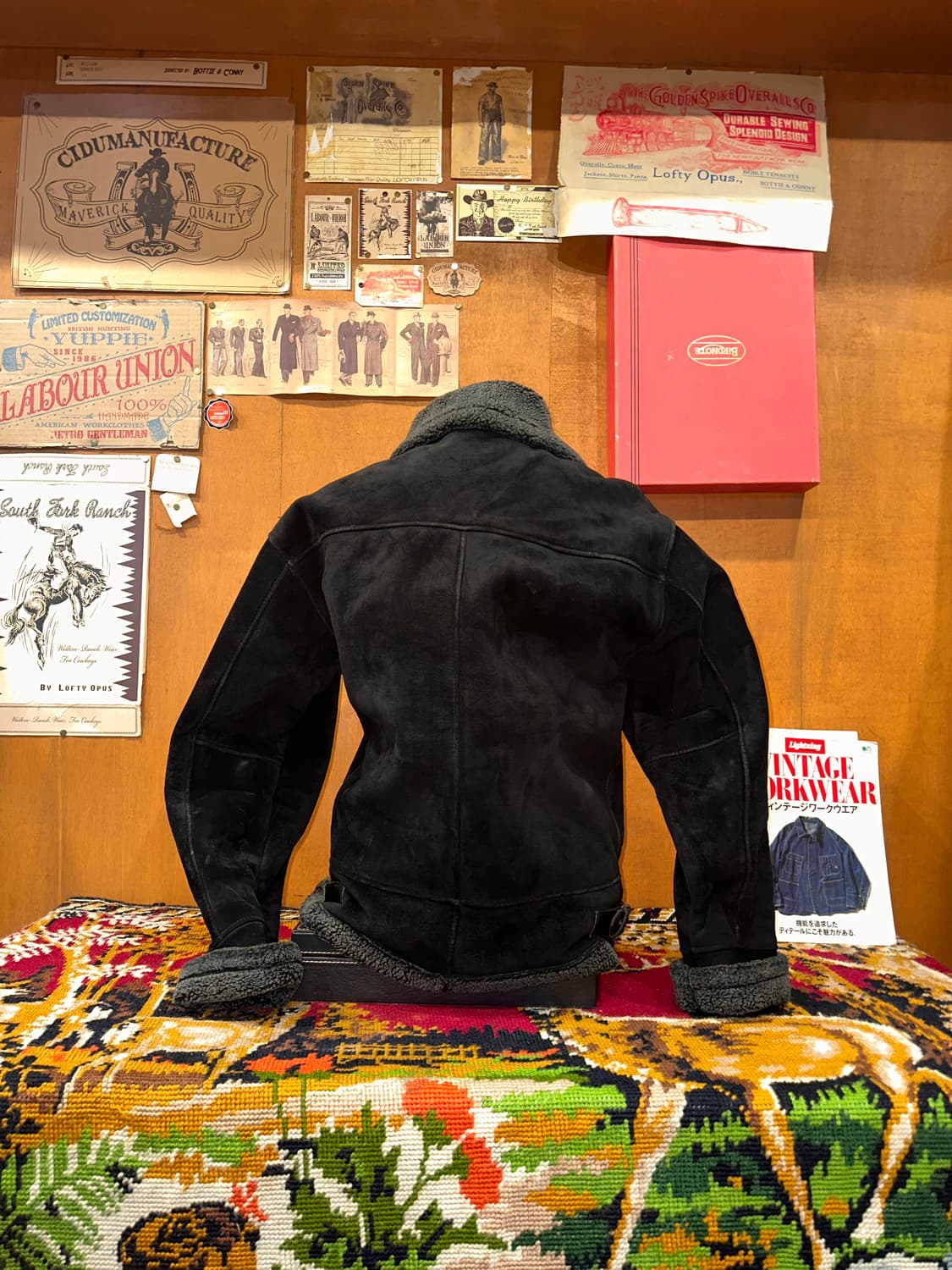 ( L-XL ) 스웨이드 무스탕 양가죽무스탕 가죽자켓 봄버자켓 b3 상품이미지4