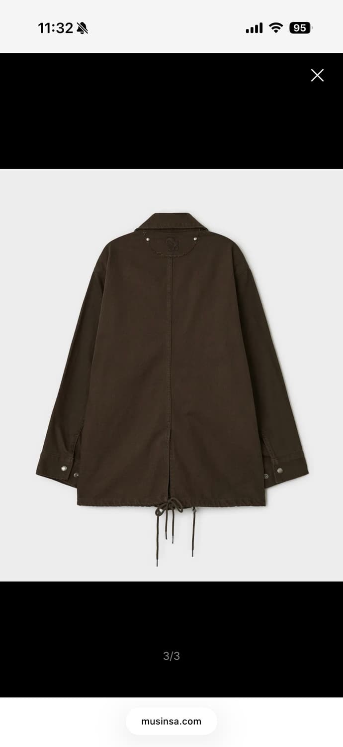 썬번프로젝트 오버사이즈 워크자켓 브라운 상품이미지3